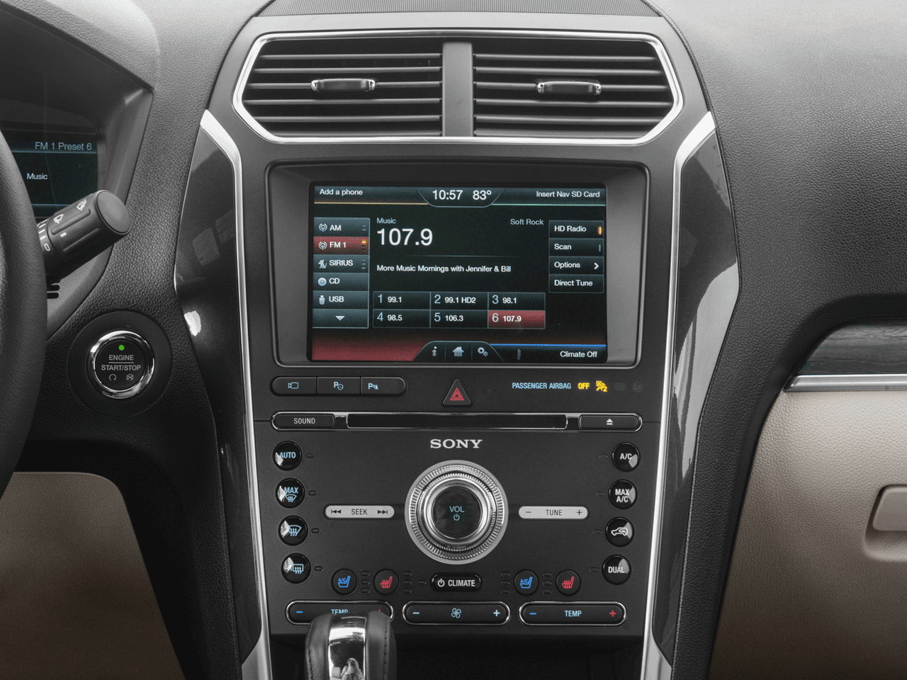2016 Ford Explorer FWD 4dr Limited - Interior Stereo System