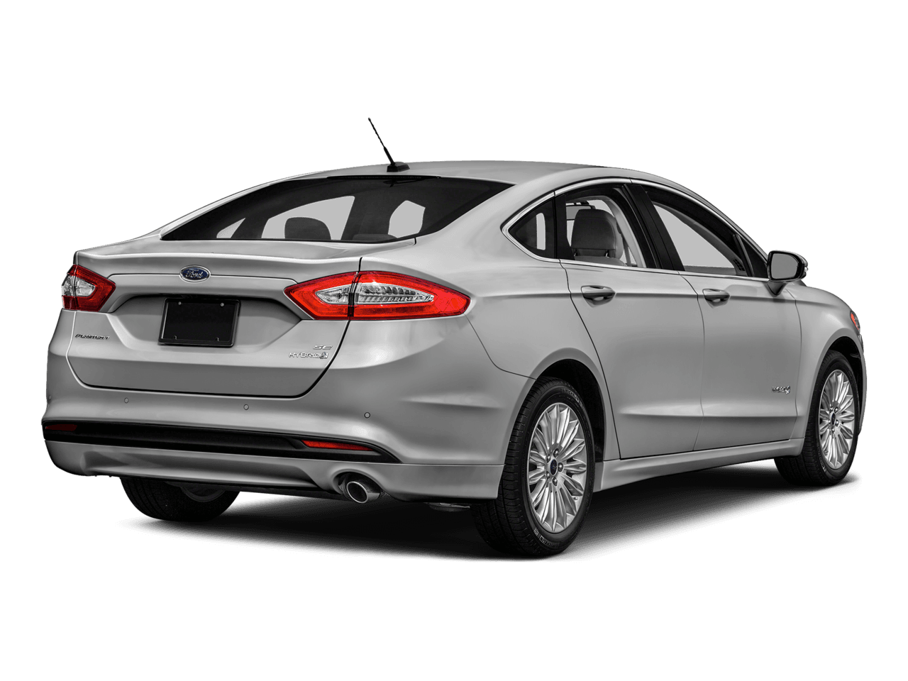 2016 Ford Fusion 4dr Sdn Titanium Hybrid FWD - Rear 3/4, facing to the right