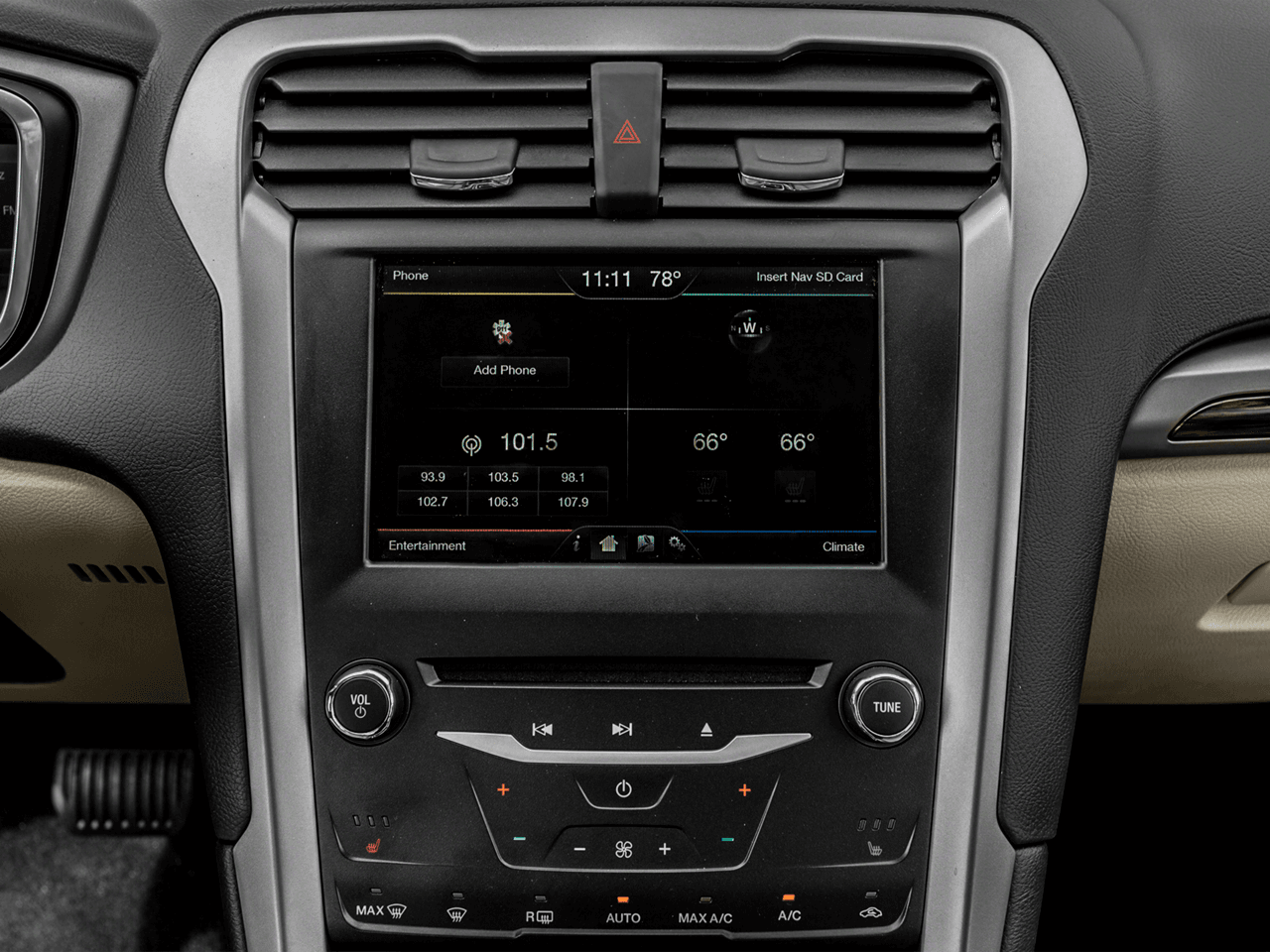 2016 Ford Fusion 4dr Sdn Titanium Hybrid FWD - Interior Stereo System