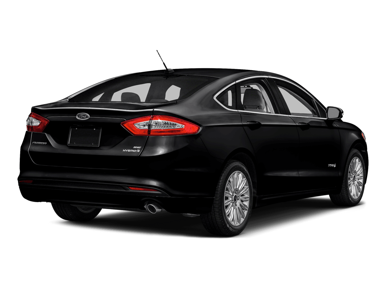 2016 Ford Fusion 4dr Sdn S Hybrid FWD - Rear 3/4, facing to the right