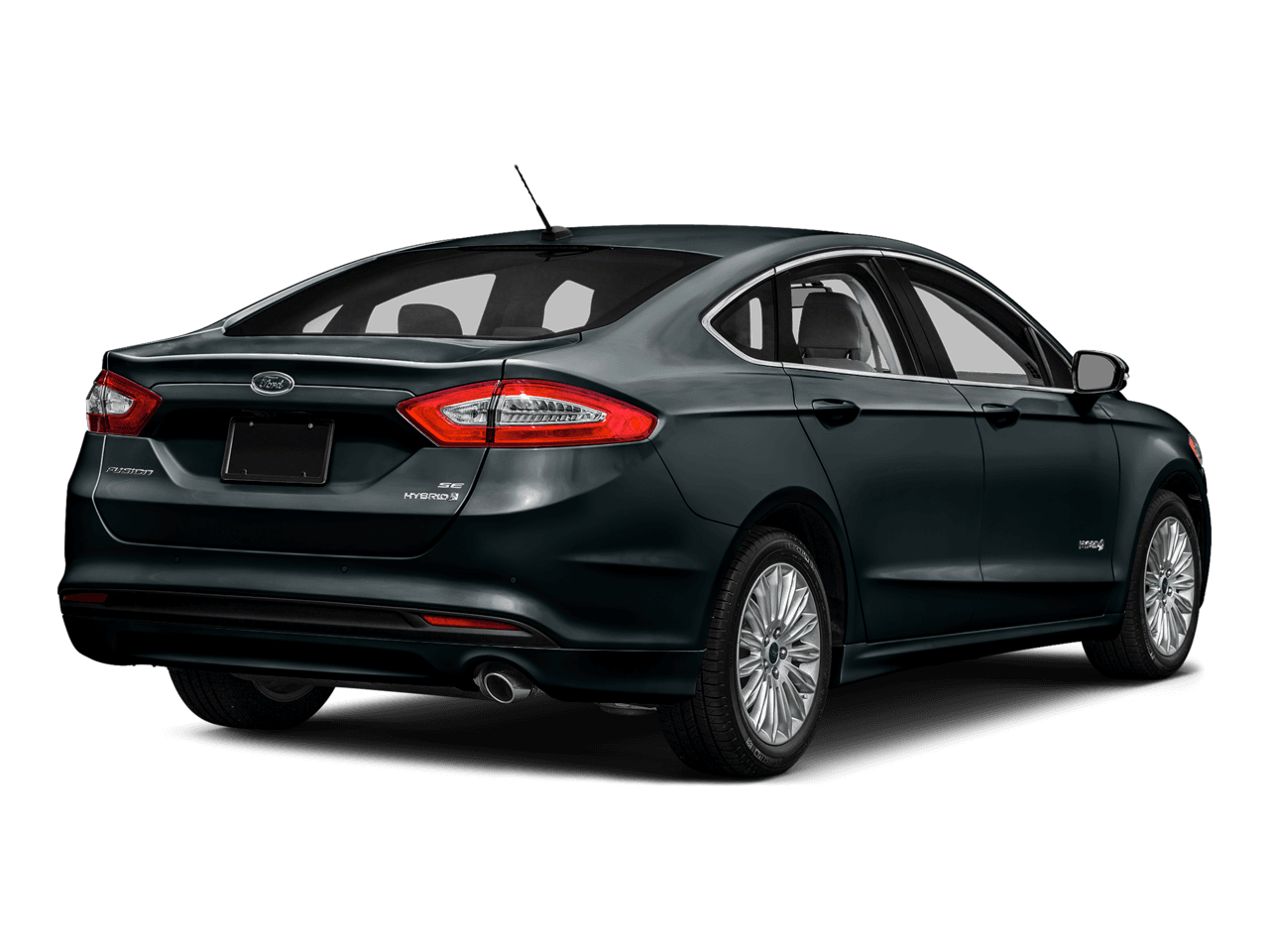 2016 Ford Fusion 4dr Sdn S Hybrid FWD - Rear 3/4, facing to the right