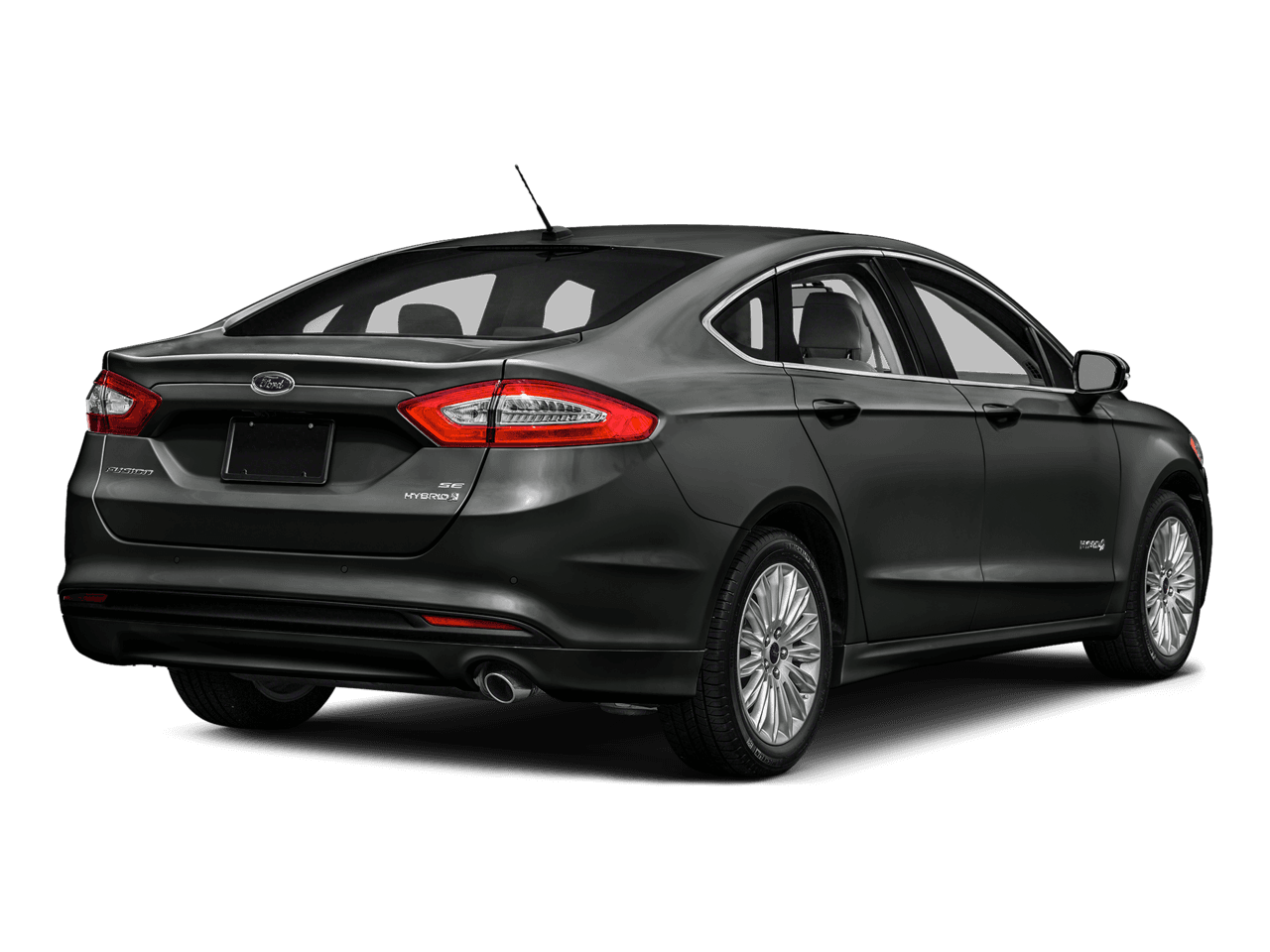 2016 Ford Fusion 4dr Sdn S Hybrid FWD - Rear 3/4, facing to the right