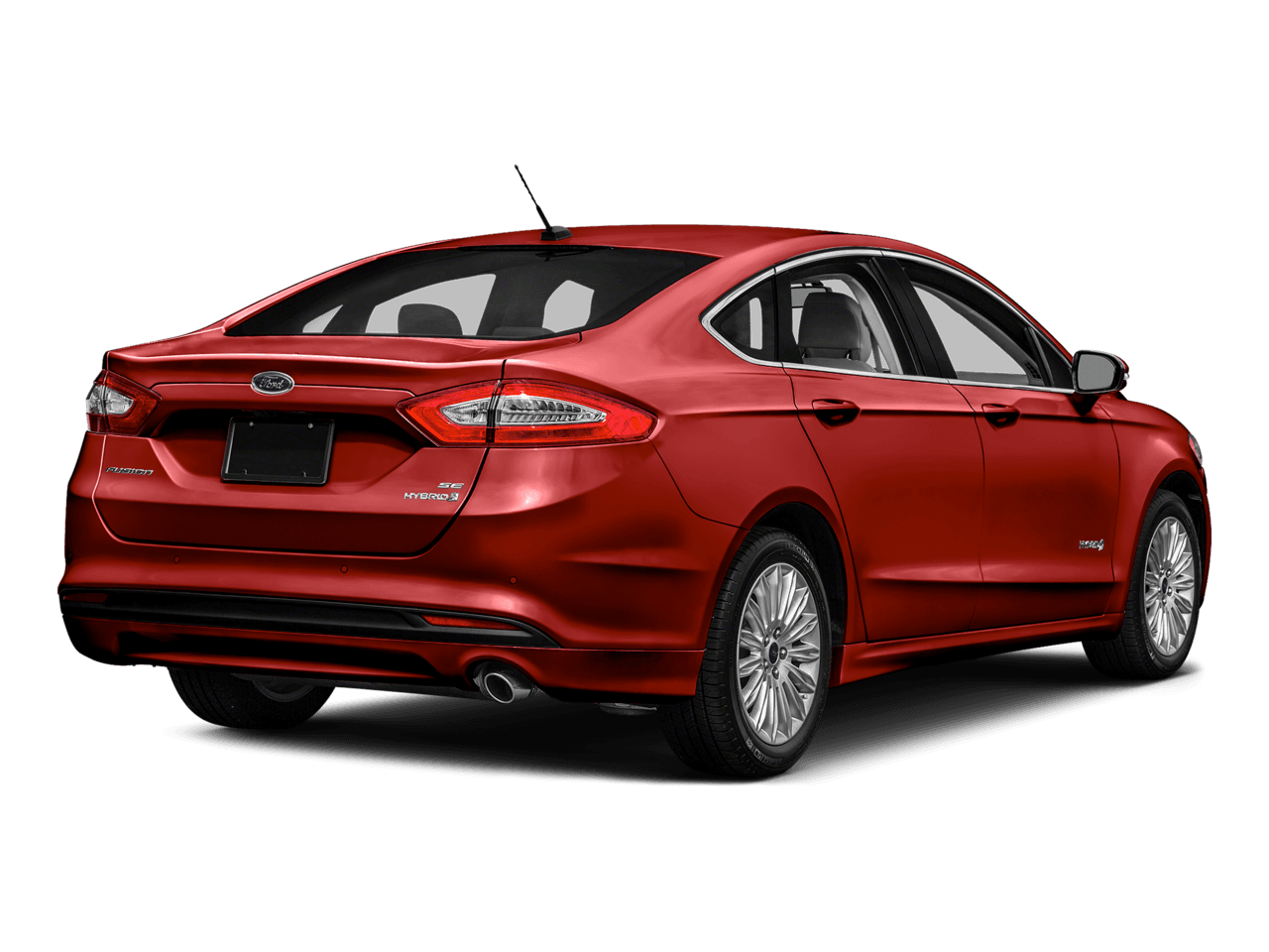 2016 Ford Fusion 4dr Sdn S Hybrid FWD - Rear 3/4, facing to the right