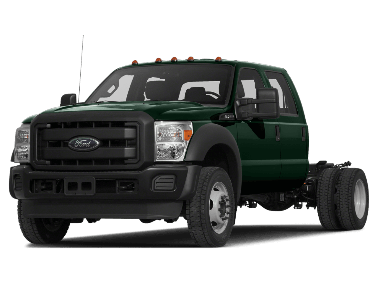 2016 Ford Super Duty F-450 DRW 4WD Crew Cab 200" WB 84" CA XLT - Front 3/4, facing to the left