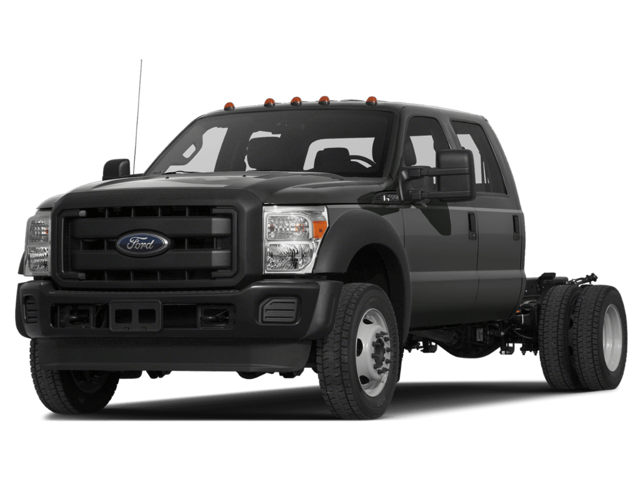 2016 Ford Super Duty F-450 DRW 4WD Crew Cab 200" WB 84" CA XLT - Front 3/4, facing to the left