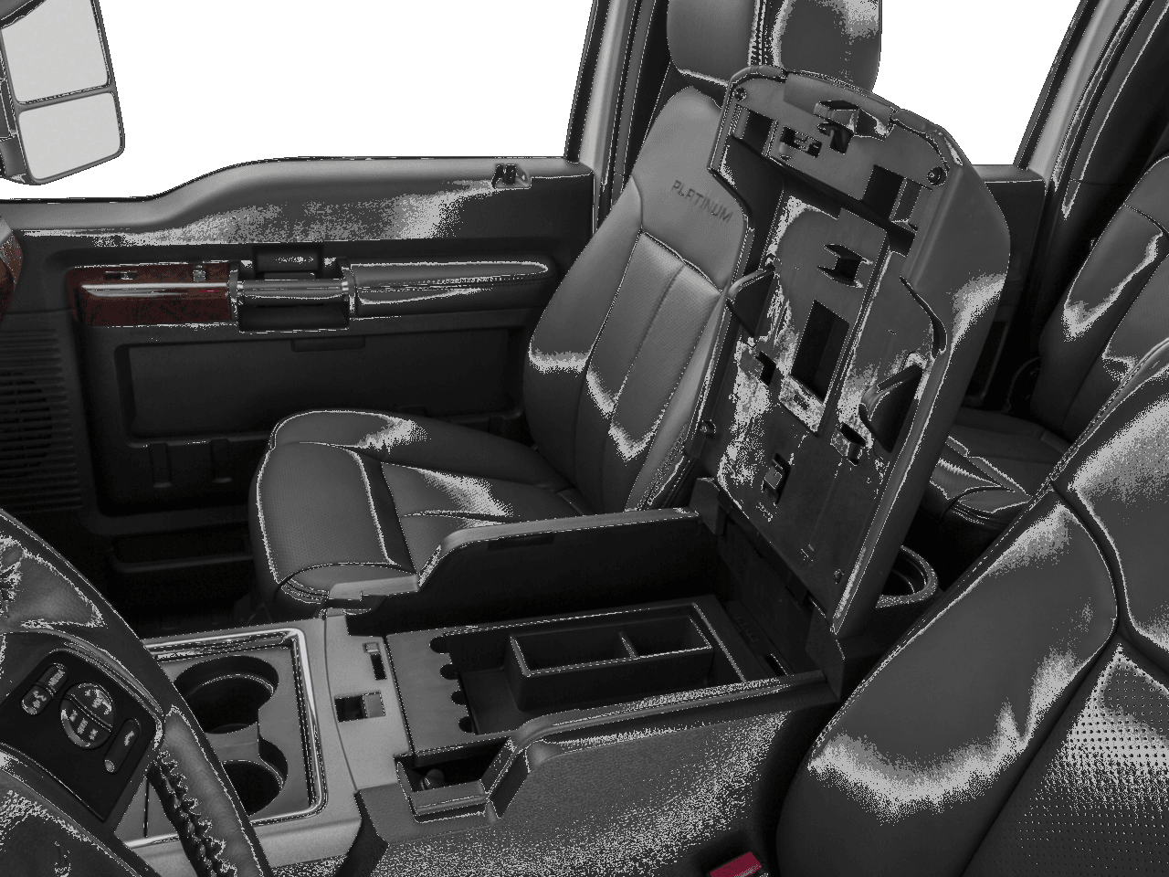 2016 Ford Super Duty F-450 DRW 4WD Crew Cab 172" Platinum - Interior Center Storage Console