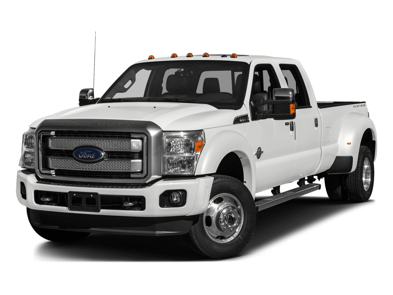 2016 Ford Super Duty F-450 DRW 4WD Crew Cab 172" Platinum - Front 3/4, facing to the left