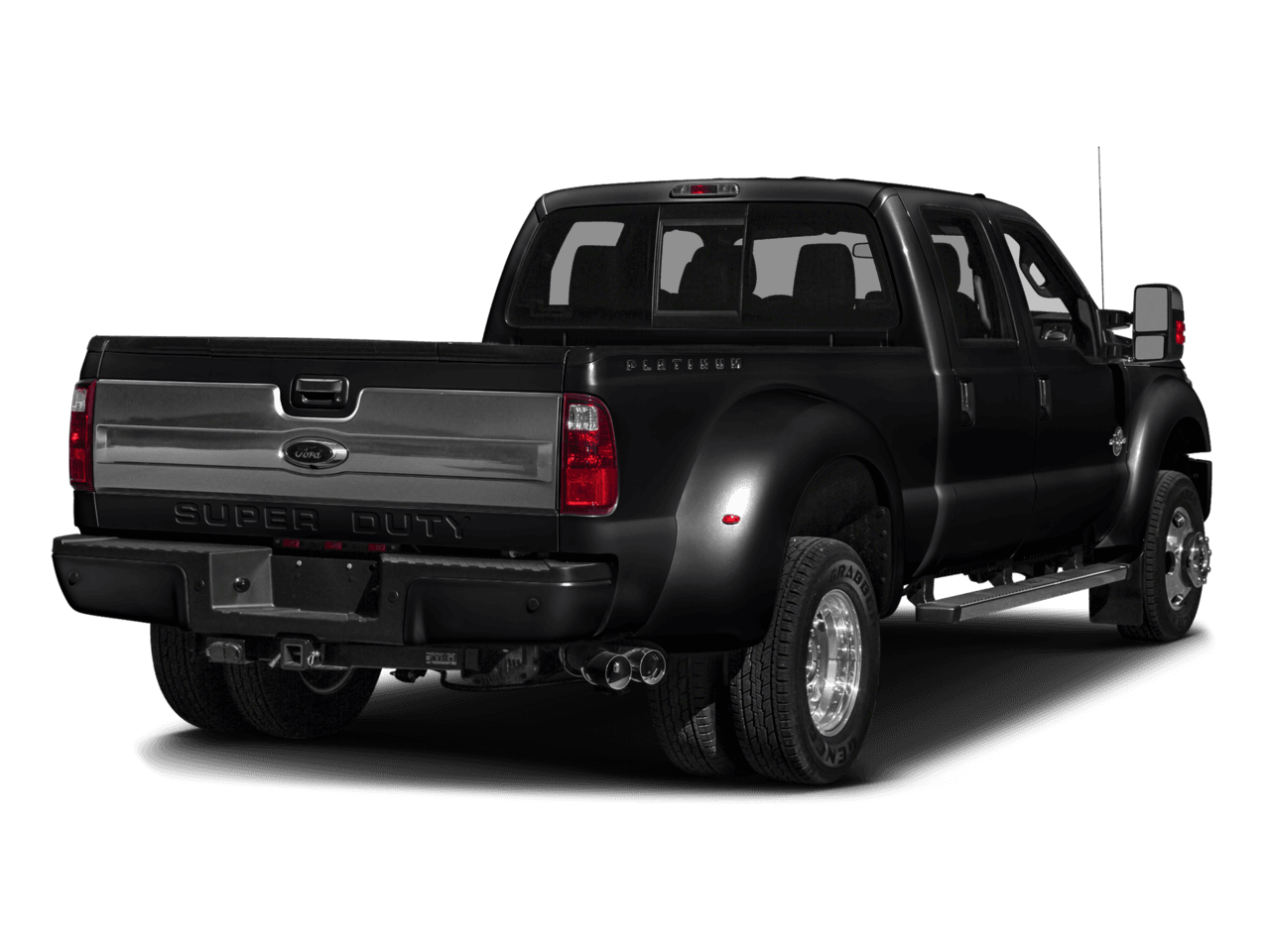 2016 Ford Super Duty F-450 DRW 4WD Crew Cab 172" Platinum - Rear 3/4, facing to the right