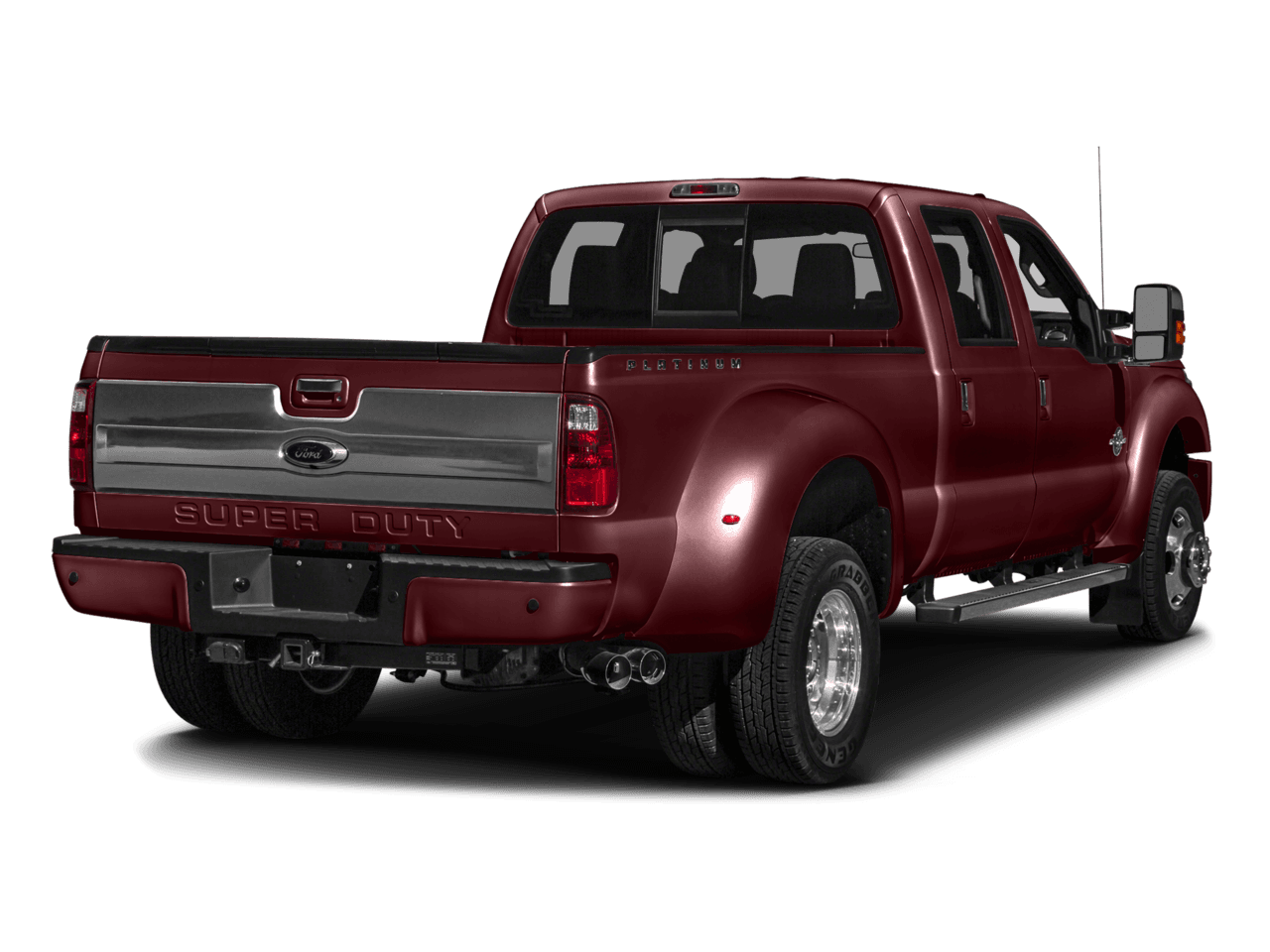 2016 Ford Super Duty F-450 DRW 4WD Crew Cab 172" Platinum - Rear 3/4, facing to the right