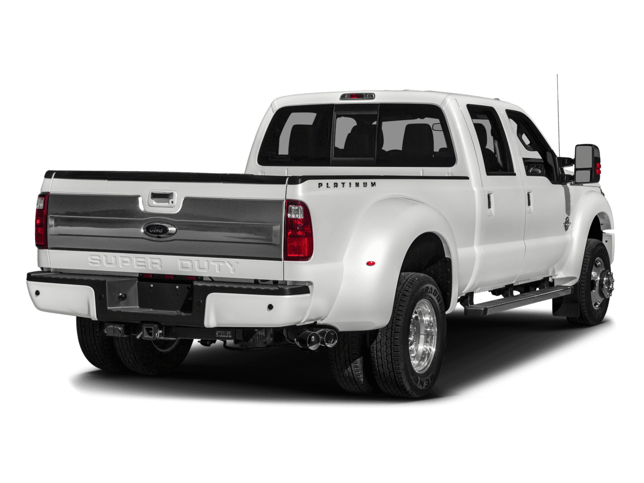 2016 Ford Super Duty F-450 DRW 4WD Crew Cab 172" Platinum - Rear 3/4, facing to the right