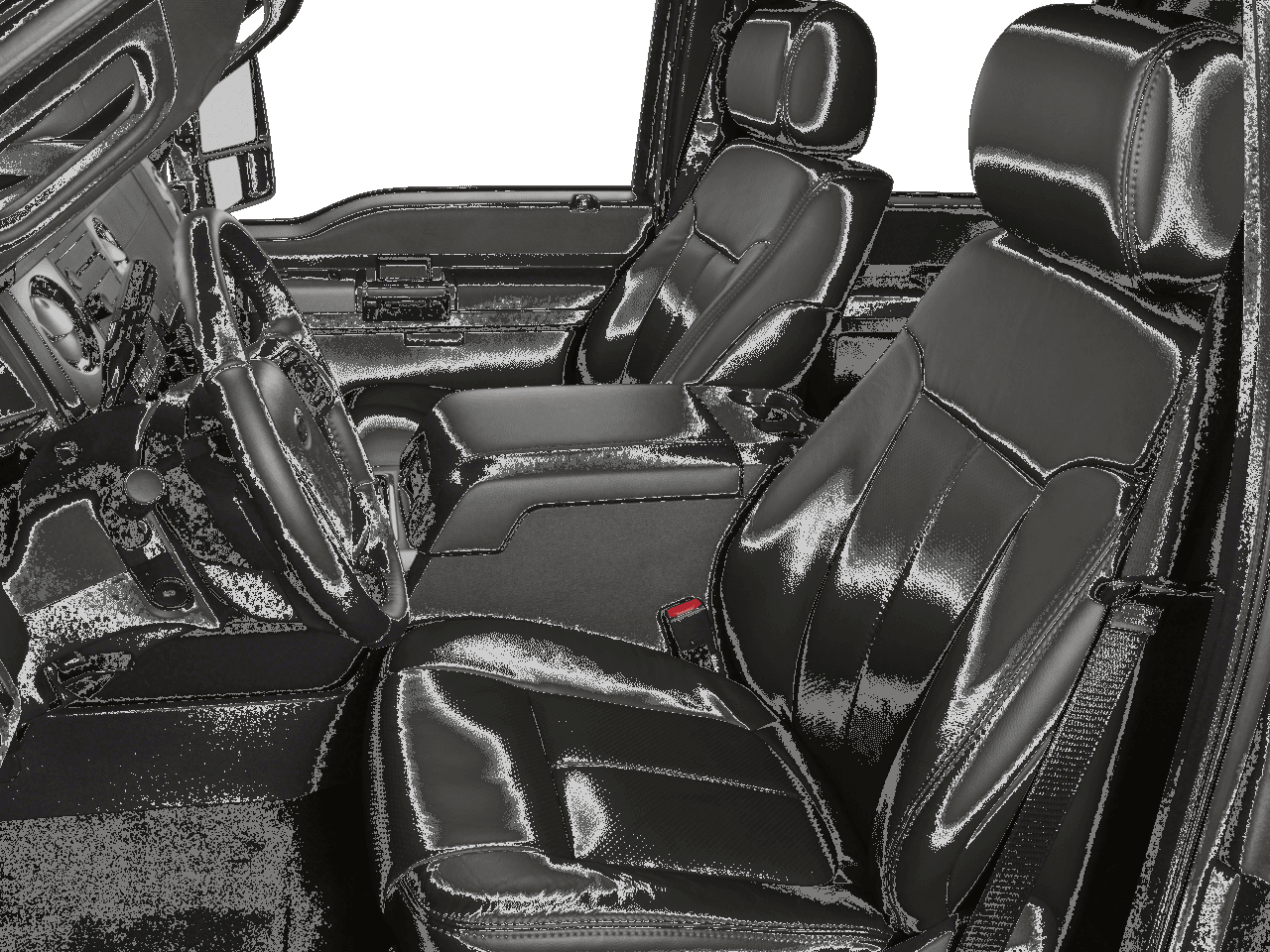 2016 Ford Super Duty F-350 DRW 2WD Crew Cab 172" Lariat - Interior Driver's Side with Door Open, Front Seat Feature