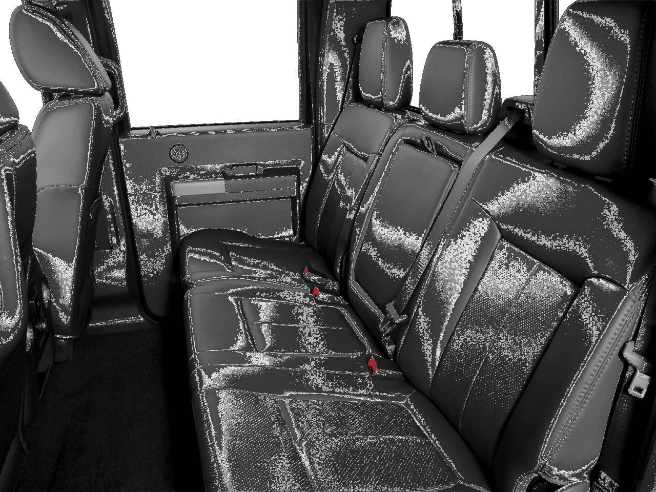 2016 Ford Super Duty F-250 SRW 4WD Crew Cab 172" Lariat - Interior Rear seats