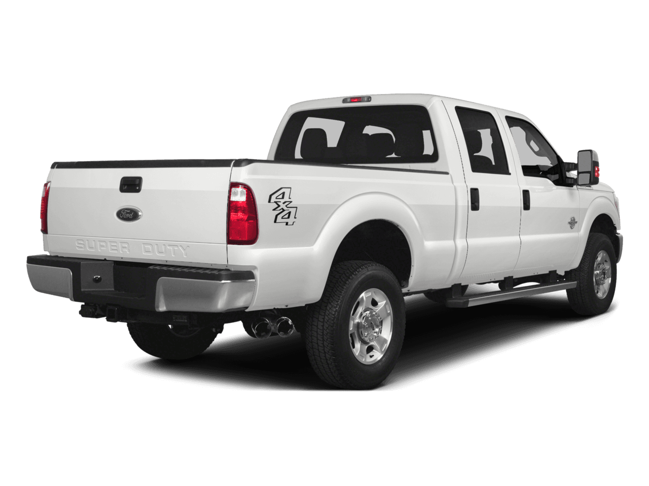 2016 Ford Super Duty F-250 SRW 4WD Crew Cab 156" Platinum - Rear 3/4, facing to the right