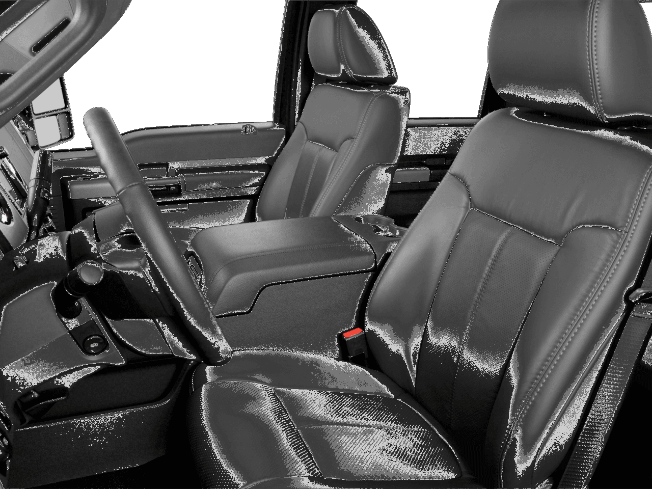 2016 Ford Super Duty F-250 SRW 4WD Crew Cab 172" XLT - Interior Driver's Side with Door Open, Front Seat Feature