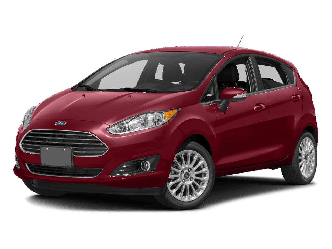 2016 Ford Fiesta 5dr HB Titanium - Front 3/4, facing to the left