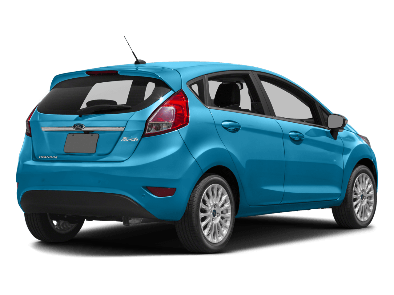 2016 Ford Fiesta 5dr HB Titanium - Rear 3/4, facing to the right