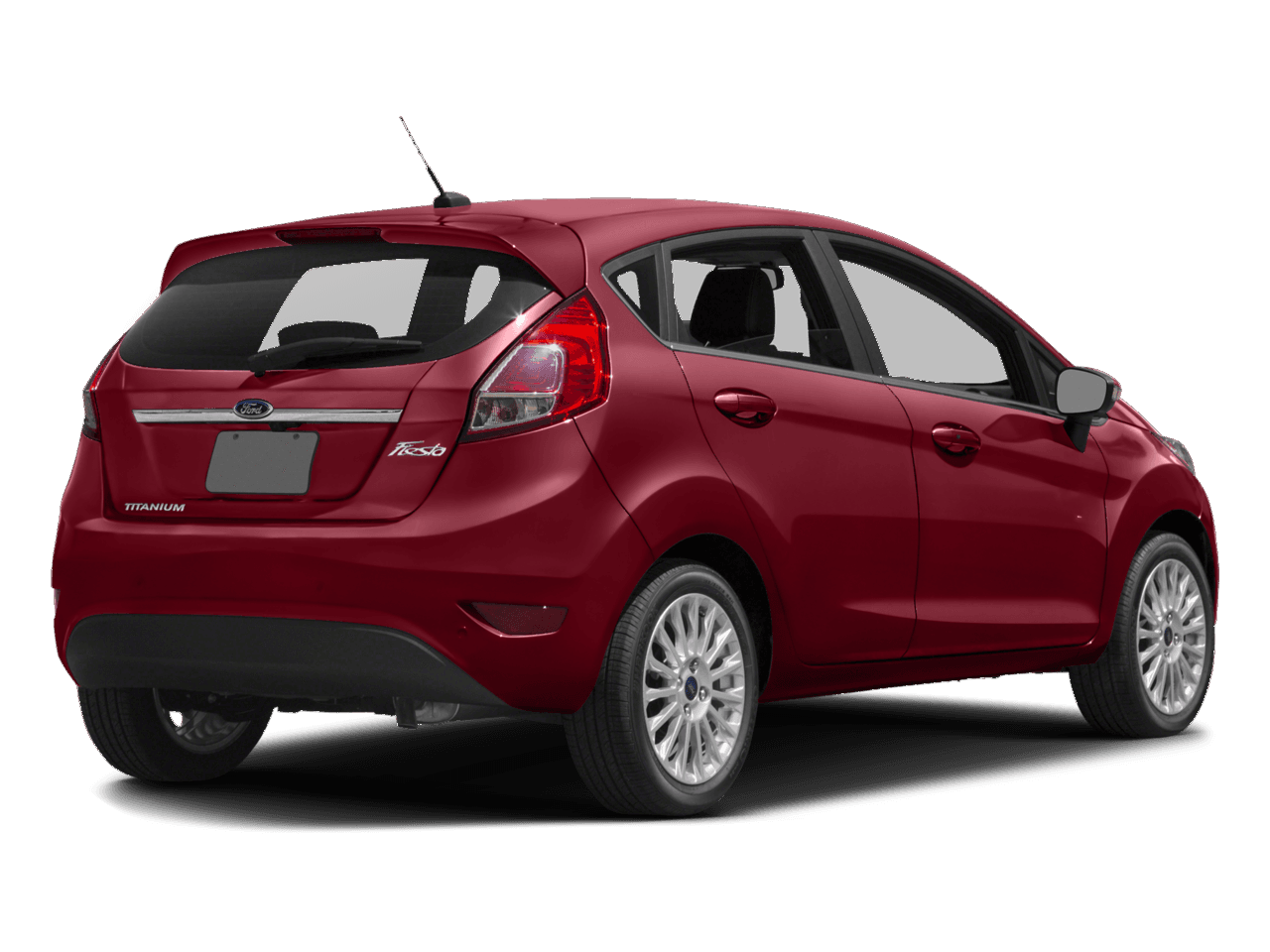 2016 Ford Fiesta 5dr HB Titanium - Rear 3/4, facing to the right