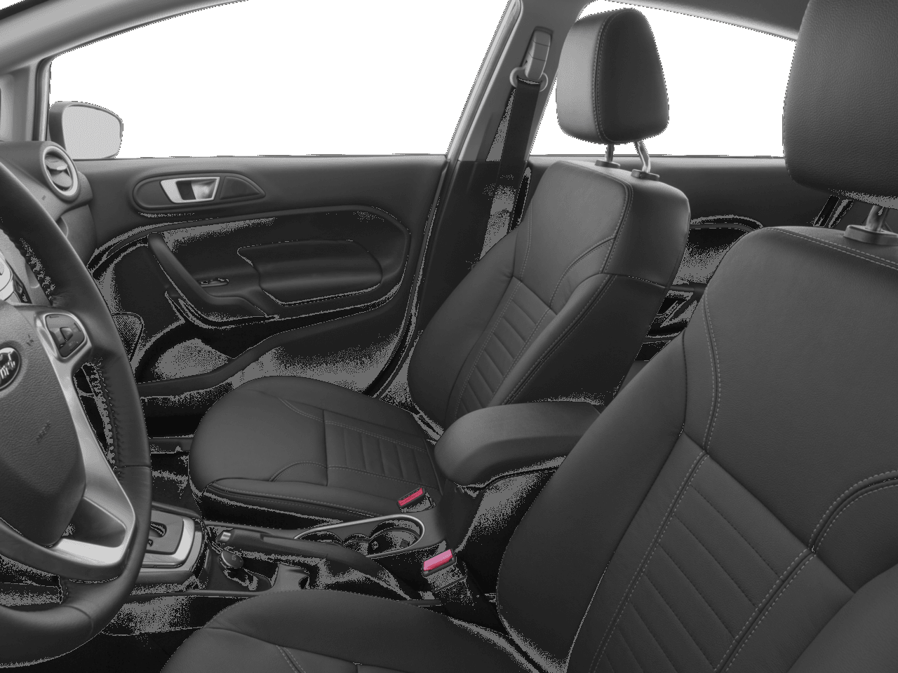 2016 Ford Fiesta 4dr Sdn Titanium - Interior Driver's Side with Door Open, Front Seat Feature