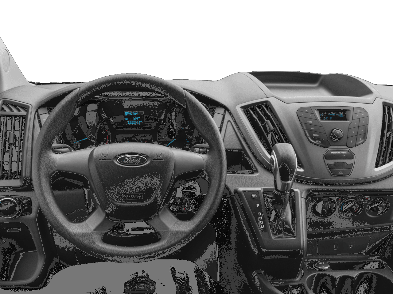 2016 Ford Transit Cargo Van T-150 130" Low Rf 8600 GVWR Sliding RH Dr - Interior Drivers Dash