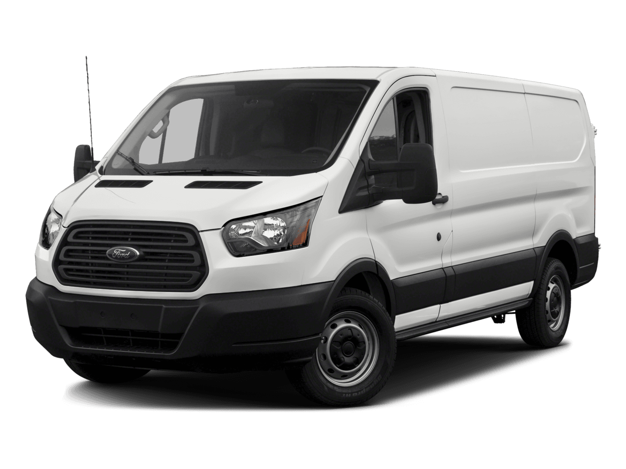 2016 Ford Transit Cargo Van T-150 148" Low Rf 8600 GVWR Swing-Out RH Dr - Front 3/4, facing to the left
