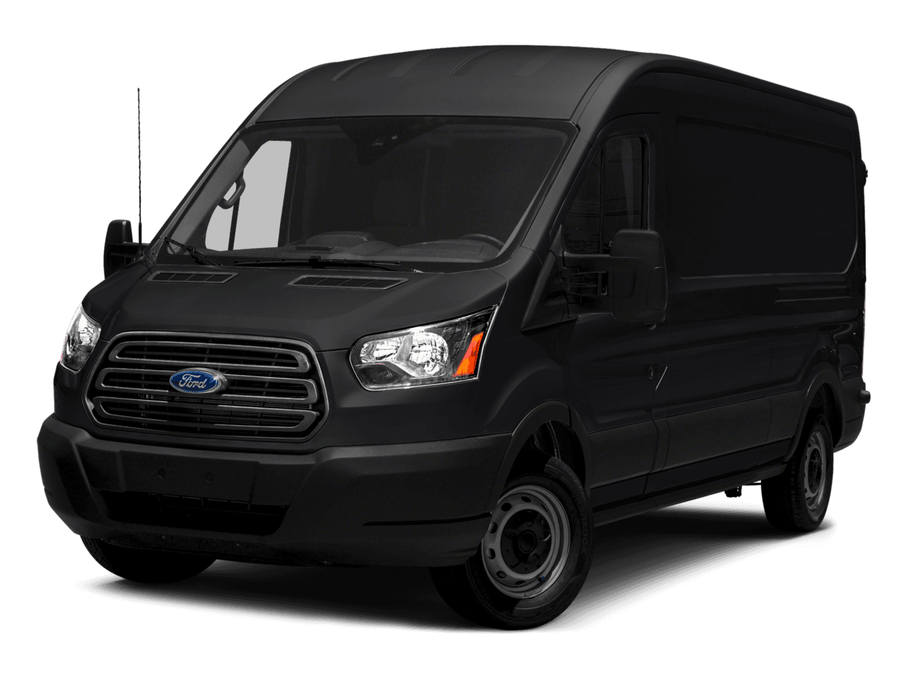 2016 Ford Transit Cargo Van T-150 130" Med Rf 8600 GVWR Sliding RH Dr - Front 3/4, facing to the left