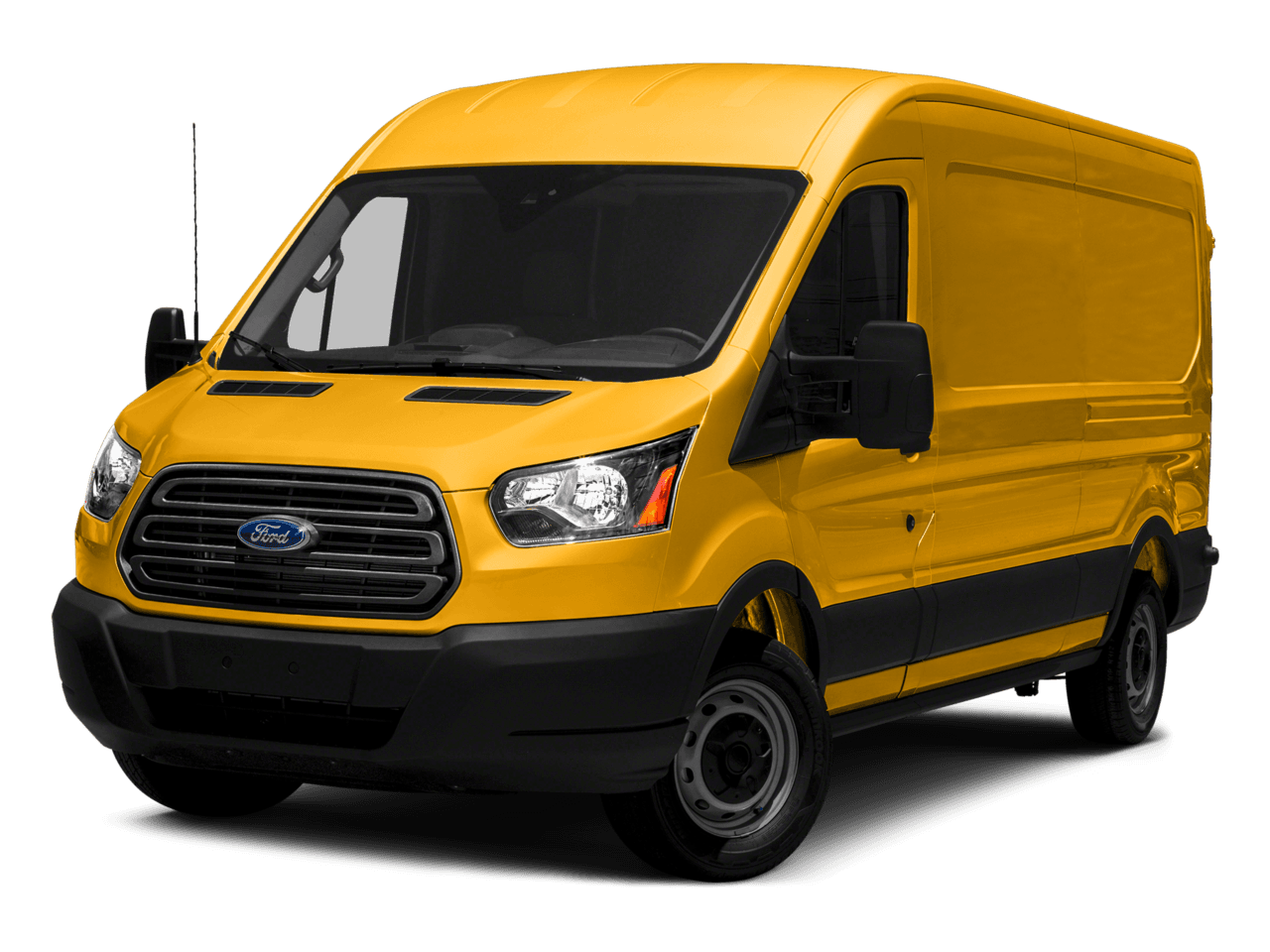 2016 Ford Transit Cargo Van T-150 148" Med Rf 8600 GVWR Dual Dr - Front 3/4, facing to the left