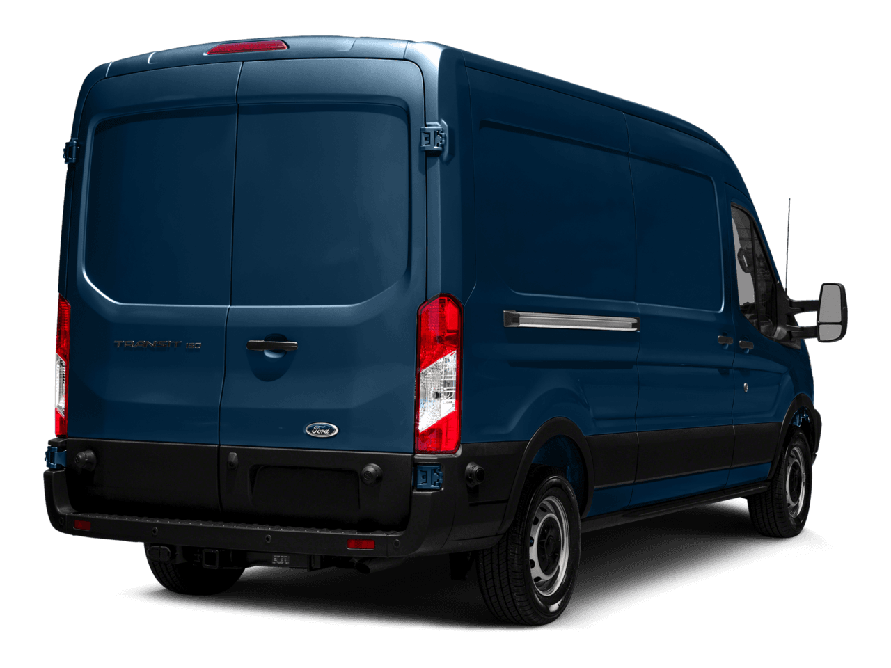2016 Ford Transit Cargo Van T-150 148" Med Rf 8600 GVWR Dual Dr - Rear 3/4, facing to the right