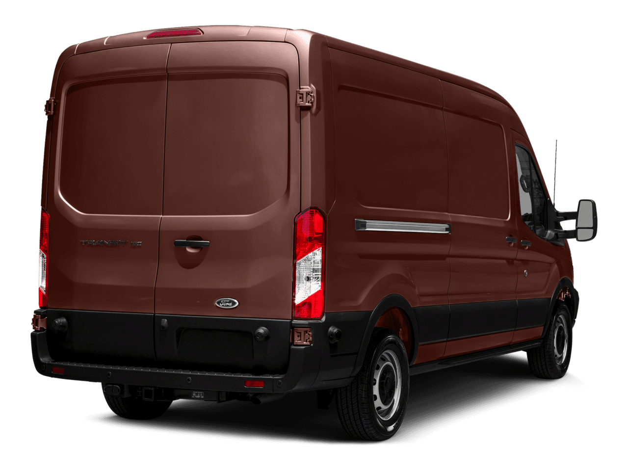 2016 Ford Transit Cargo Van T-150 148" Med Rf 8600 GVWR Dual Dr - Rear 3/4, facing to the right