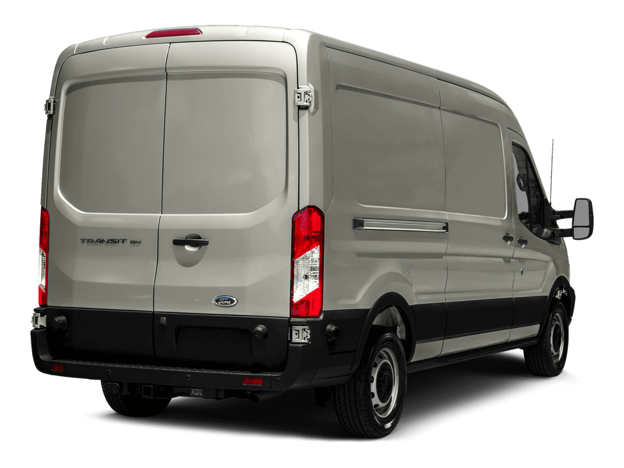 2016 Ford Transit Cargo Van T-150 148" Med Rf 8600 GVWR Dual Dr - Rear 3/4, facing to the right