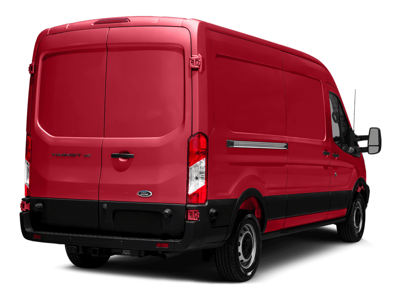 2016 Ford Transit Cargo Van T-150 148" Med Rf 8600 GVWR Dual Dr - Rear 3/4, facing to the right