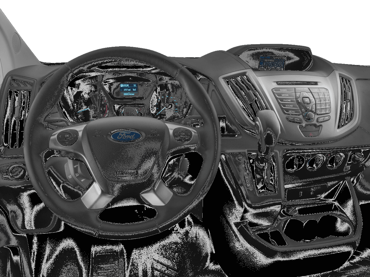 2016 Ford Transit Cargo Van T-250 130" Low Rf 9000 GVWR Swing-Out RH Dr - Interior Drivers Dash