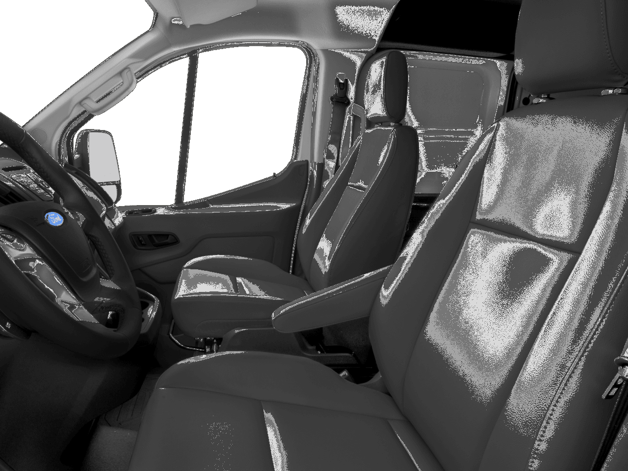 2016 Ford Transit Cargo Van T-250 130" Low Rf 9000 GVWR Swing-Out RH Dr - Interior Driver's Side with Door Open, Front Seat Feature