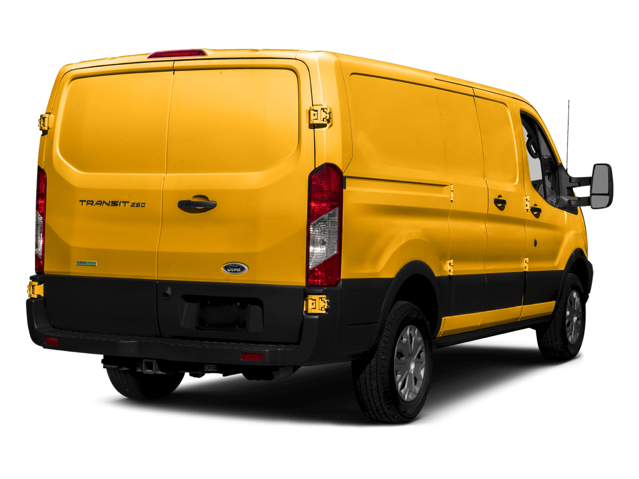 2016 Ford Transit Cargo Van T-250 130" Low Rf 9000 GVWR Swing-Out RH Dr - Rear 3/4, facing to the right
