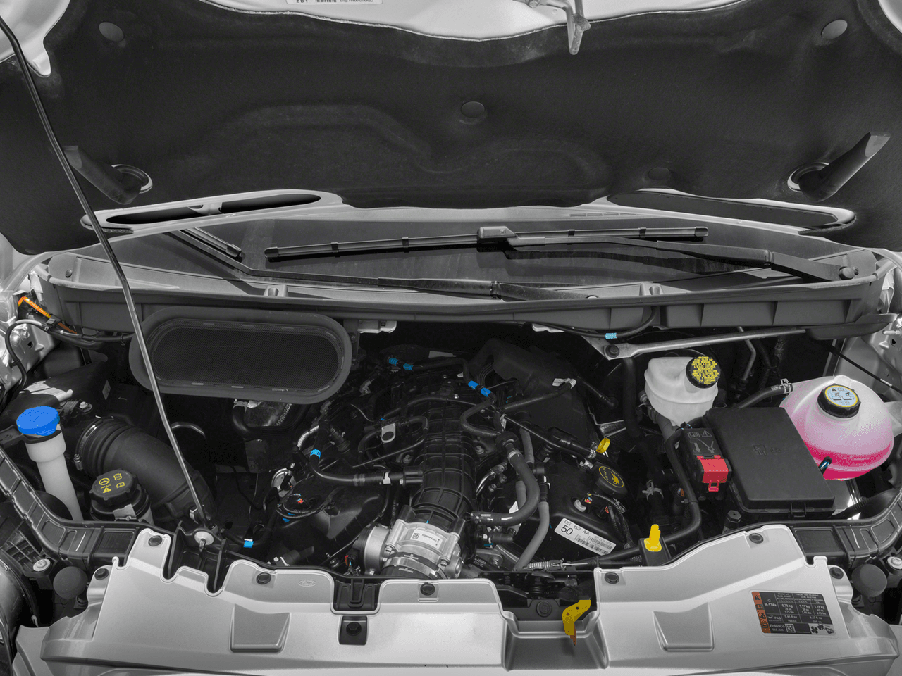 2016 Ford Transit Cargo Van T-250 130" Med Rf 9000 GVWR Dual Dr - Interior Engine Shot Feature