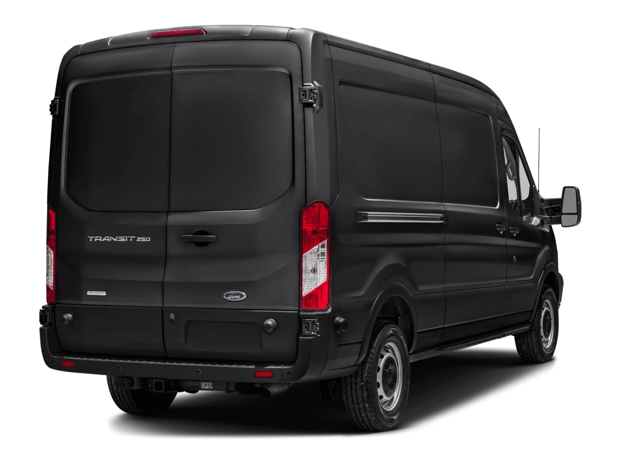 2016 Ford Transit Cargo Van T-250 148" Med Rf 9000 GVWR Sliding RH Dr - Rear 3/4, facing to the right