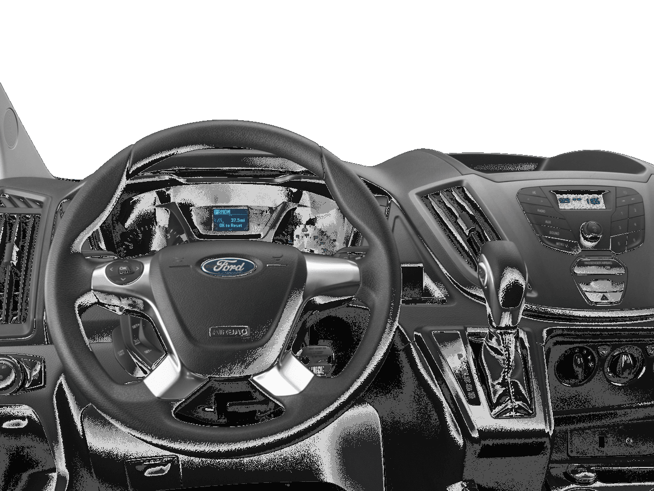 2016 Ford Transit Cargo Van T-250 148" Hi Rf 9000 GVWR Dual Dr - Interior Drivers Dash