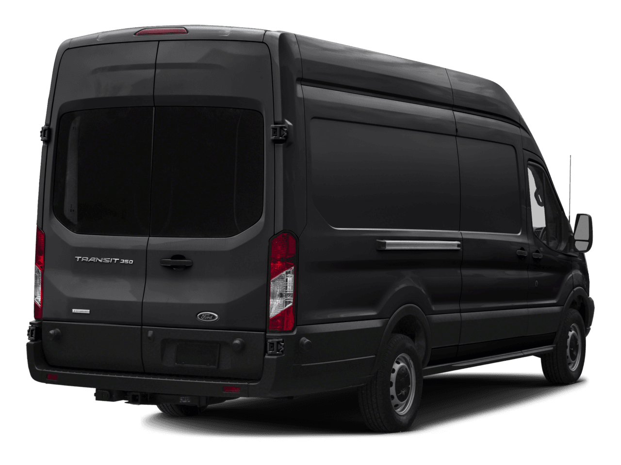 2016 Ford Transit Cargo Van T-250 148" EL Hi Rf 9000 GVWR Sliding RH Dr - Rear 3/4, facing to the right