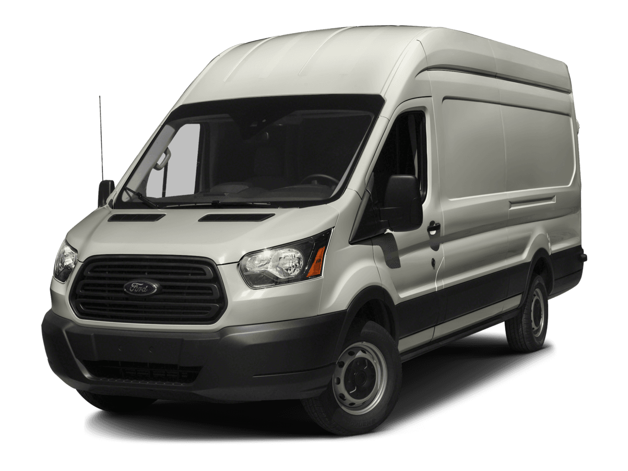 2016 Ford Transit Cargo Van T-250 148" EL Hi Rf 9000 GVWR Dual Dr - Front 3/4, facing to the left