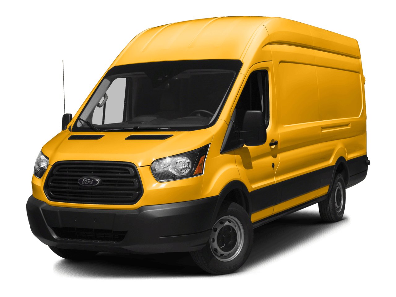 2016 Ford Transit Cargo Van T-250 148" EL Hi Rf 9000 GVWR Dual Dr - Front 3/4, facing to the left