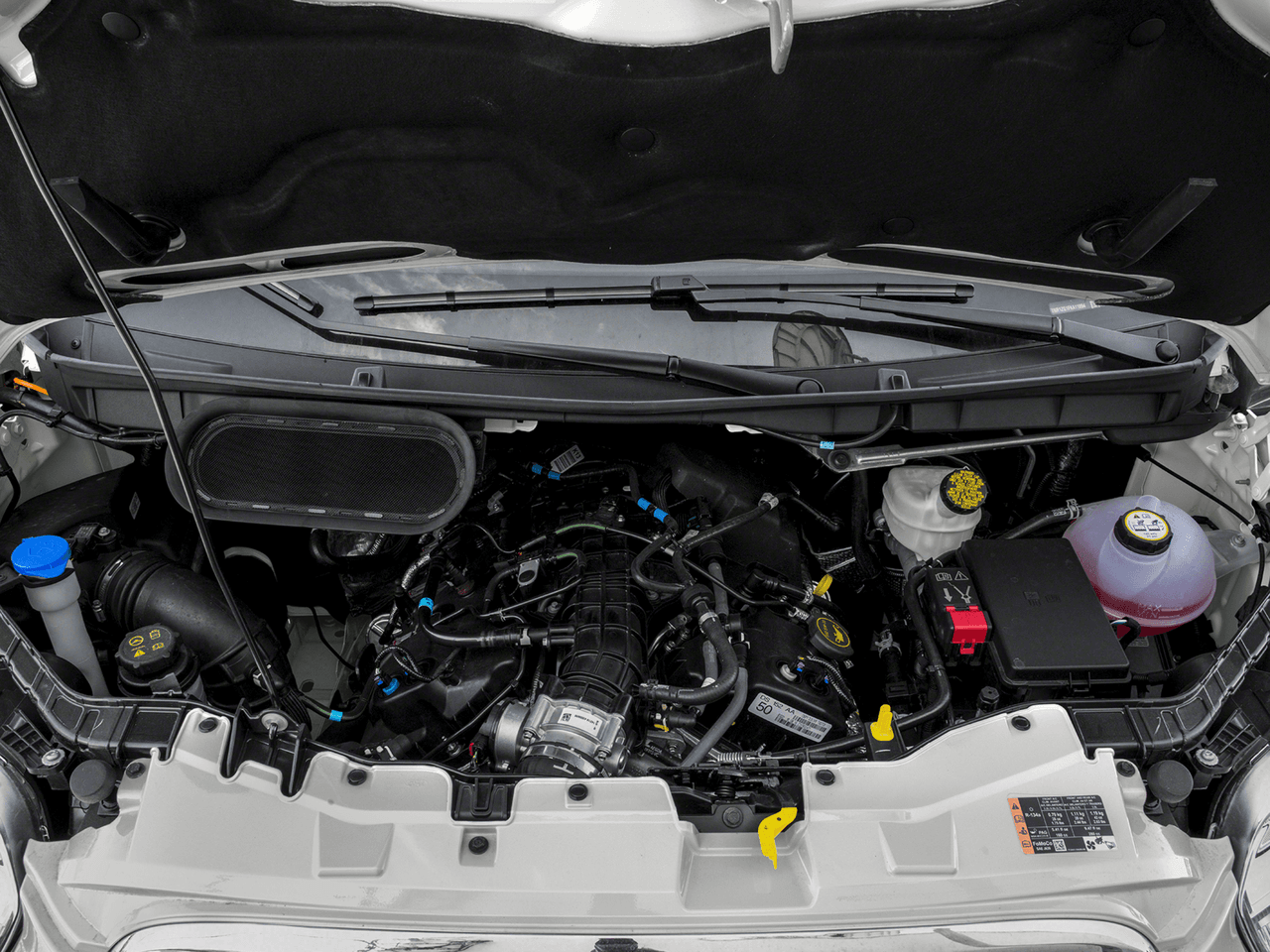 2016 Ford Transit Cargo Van T-350 148" Low Rf 9500 GVWR Swing-Out RH Dr - Interior Engine Shot Feature