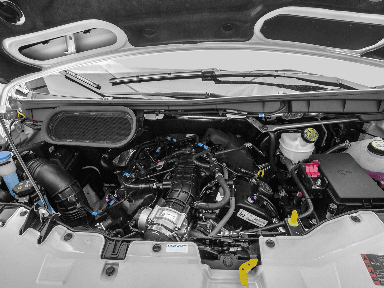 2016 Ford Transit Cargo Van T-350 148" Med Rf 9500 GVWR Dual Dr - Interior Engine Shot Feature