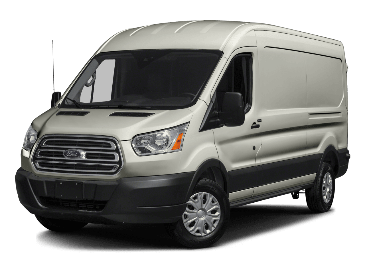 2016 Ford Transit Cargo Van T-350 148" Med Rf 9500 GVWR Dual Dr - Front 3/4, facing to the left