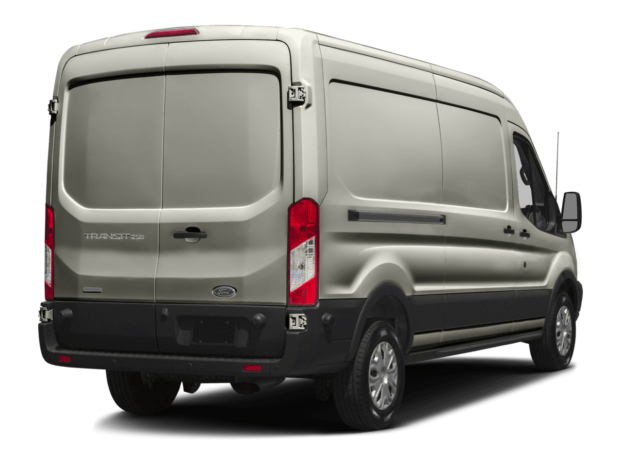 2016 Ford Transit Cargo Van T-350 148" Med Rf 9500 GVWR Dual Dr - Rear 3/4, facing to the right