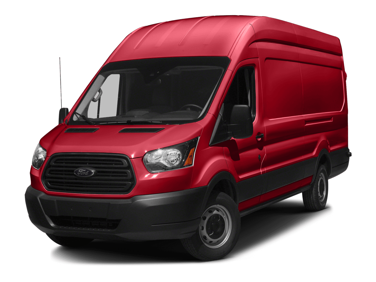 2016 Ford Transit Cargo Van T-350 148" Hi Rf 9500 GVWR Dual Dr - Front 3/4, facing to the left