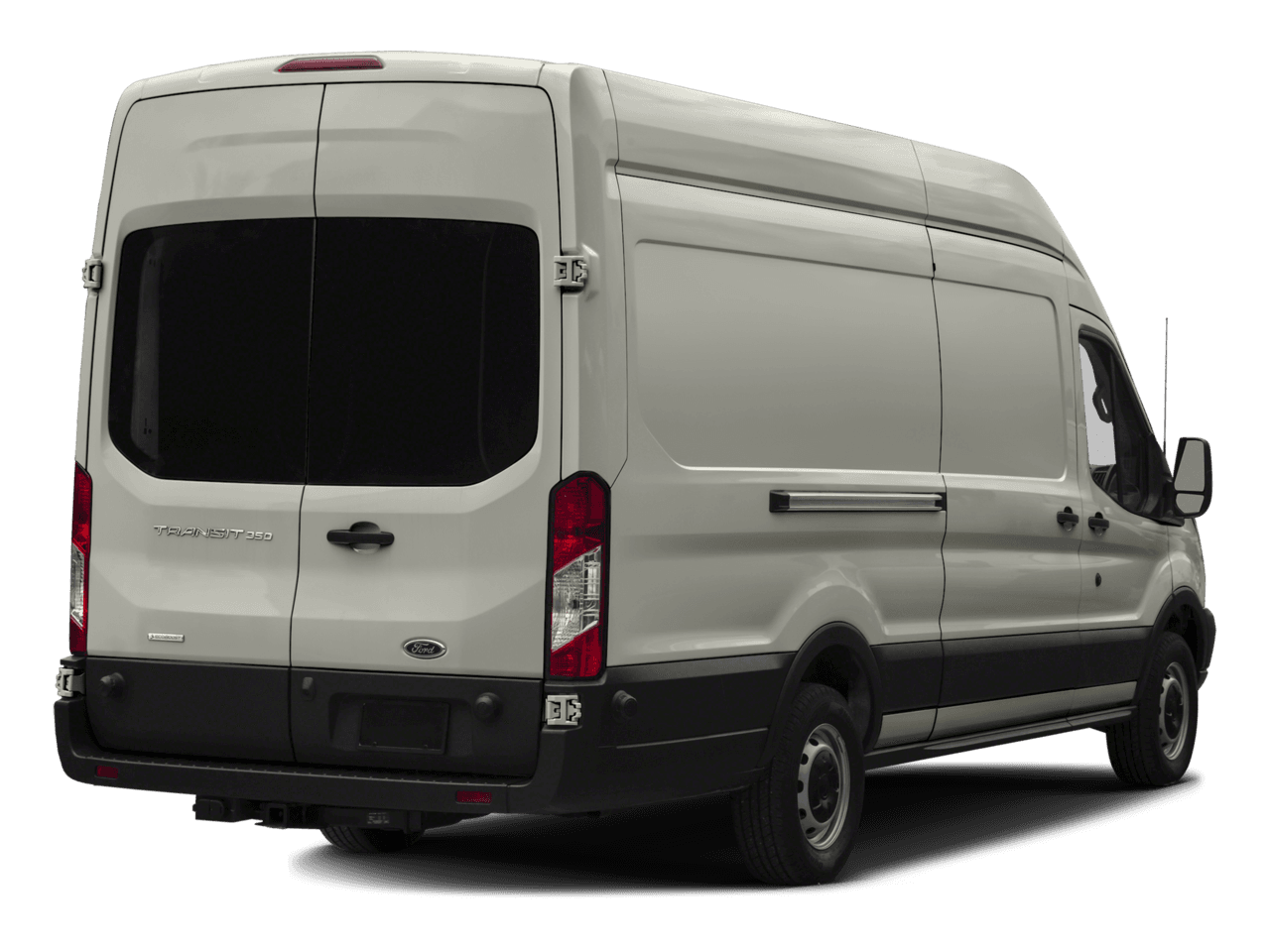 2016 Ford Transit Cargo Van T-350 148" EL Hi Rf 9500 GVWR Sliding RH Dr - Rear 3/4, facing to the right