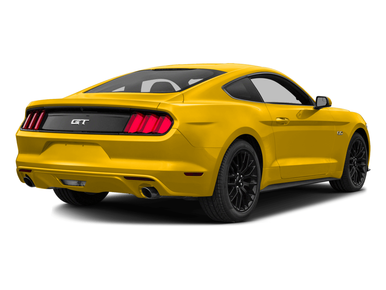 2016 Ford Mustang 2dr Fastback GT - Rear 3/4, facing to the right