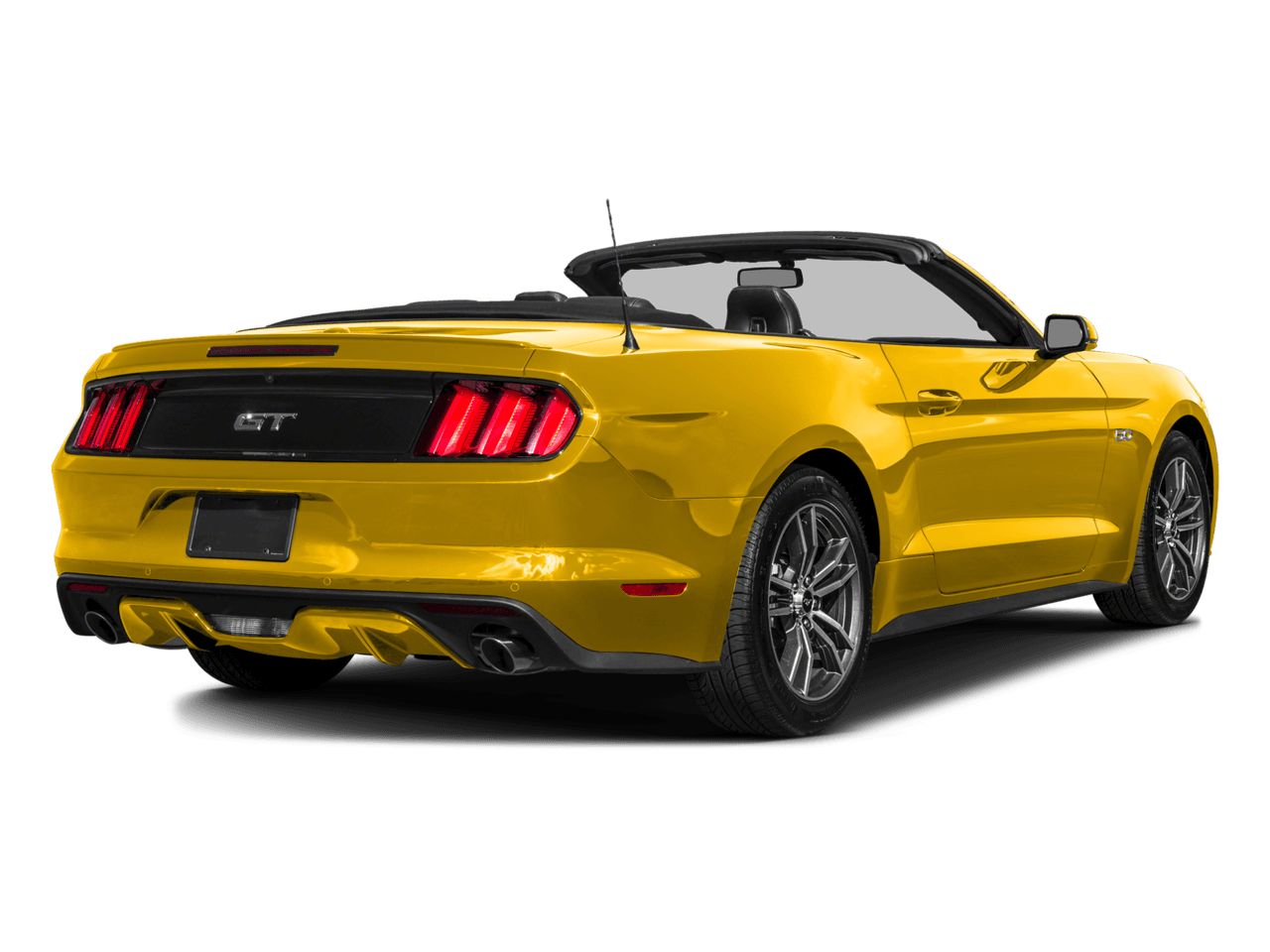 2016 Ford Mustang 2dr Conv GT Premium - Rear 3/4, facing to the right