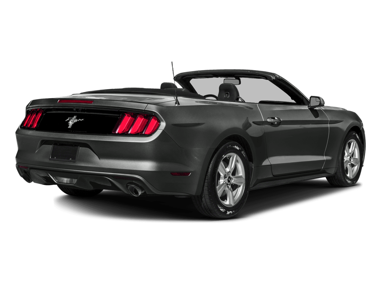 2016 Ford Mustang 2dr Conv V6 - Rear 3/4, facing to the right