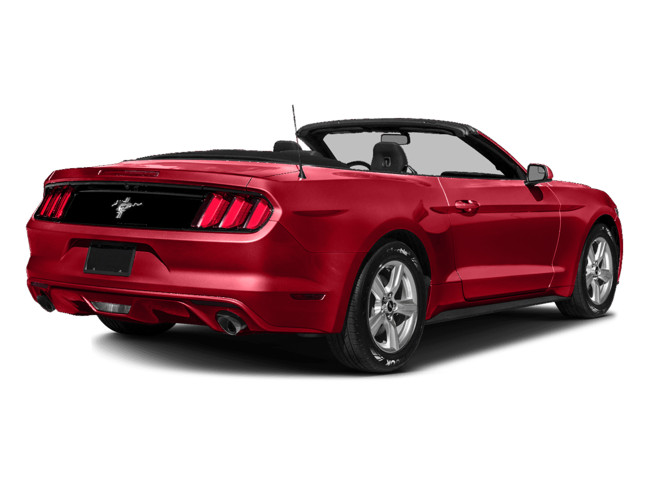 2016 Ford Mustang 2dr Conv V6 - Rear 3/4, facing to the right