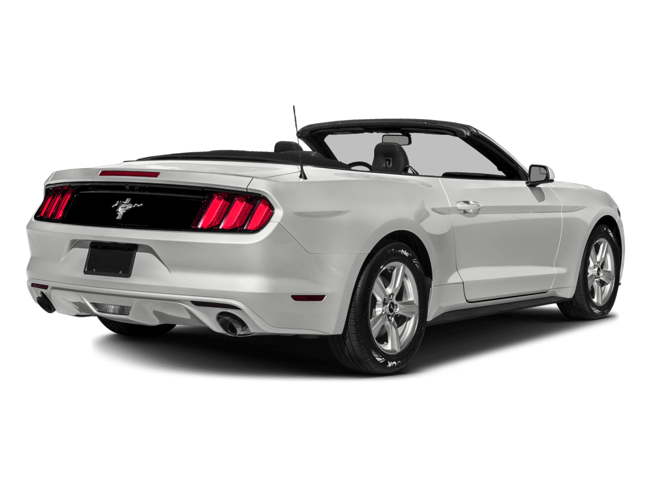 2016 Ford Mustang 2dr Conv V6 - Rear 3/4, facing to the right